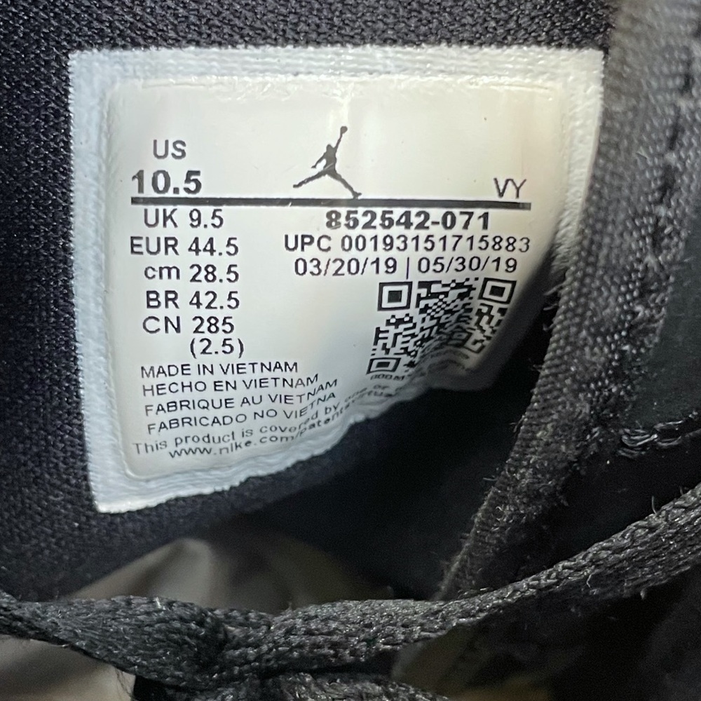 Nike Jordan 1 Mid SE Lakers 852542-071 Yellow Toe 10.5 - Picture 5 of 10